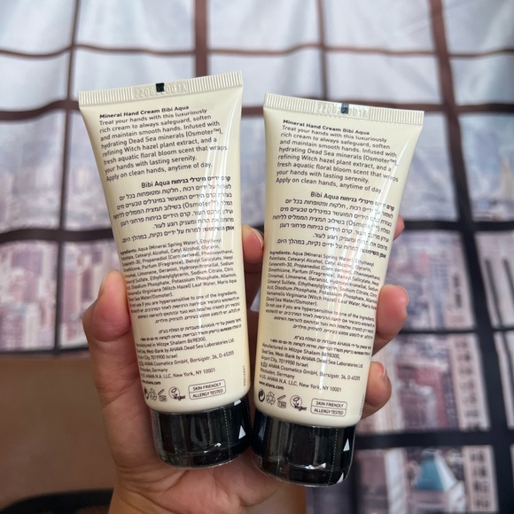NWT 2x Ahava Limited Edition Mineral Hand Cream Bibi Aqua - Picture 3 of 9